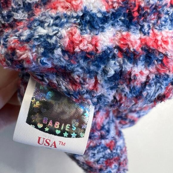 TY Beanie Baby Bear USA, 4th of July New Millennium Edition Red White Blue 2000 - Picture 4 of 7